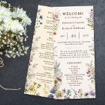 Budget Colorful Wildflower Floral Watercolor Program<br><div class="desc">Celebrate your special day with our "Colorful Wildflower Floral Watercolor Wedding Stationery Collections." Set the tone for an energetic and joyous celebration with our Vibrant Wildflower Wedding Invitations Suite, where every detail blooms with lively hues. Immerse yourself in the charm of our Colorful Floral Watercolor Wedding Stationery Set, as each...</div>