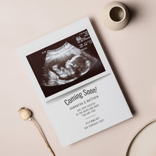 Budget Coming Soon Ultrasound Photo Pregnancy