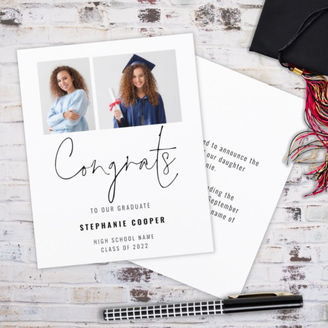 Budget Congrats 2 Photo 2024 Graduate Announcement (Creator Uploaded)