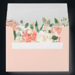 Budget Coral Peach Blush Watercolor Floral A7 Envelope<br><div class="desc">This beautiful envelope template fits standard A7 sized (5” x 7”) cards or smaller. Don't forget personalize it with your return address on the flap.</div>
