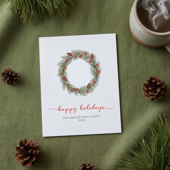 Budget Corporate Happy Holidays Wreath (Creator Uploaded)