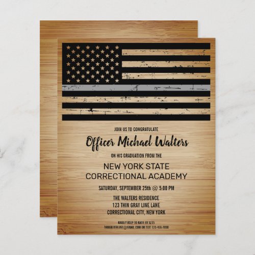 Budget Correctional Officer Graduation Invite