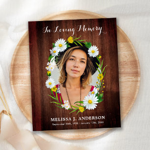 Budget Country Floral Sympathy Funeral Thank You