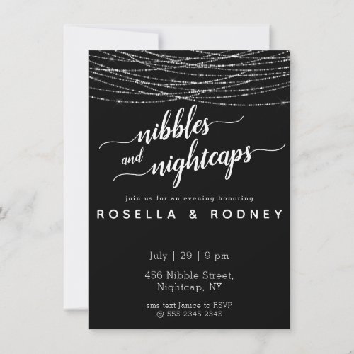 Budget Couples Shower Nibbles Nightcaps Invitation