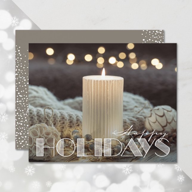 Budget Cozy Happy Holidays Christmas Card (Creator Uploaded)