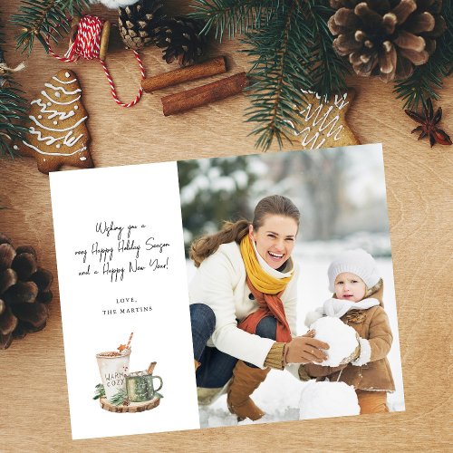 Budget Cozy Holiday Note Photo Holiday  Flyer