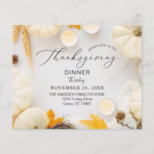 Budget Cozy Thanksgiving Pumpkin Dinner Flyer