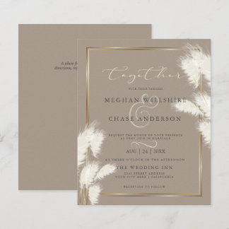 Budget Custom Abby2 Elegant Ivory Pampas Grass