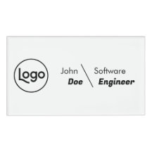 budget Custom Logo Employee Name Tag