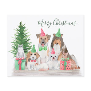 Budget Cute Christmas Animals Dog Cat Puppy Kitten