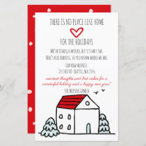 Budget Cute House We've Moved Holiday Card