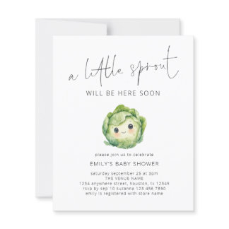 Budget Cute Little Sprout Baby Shower
