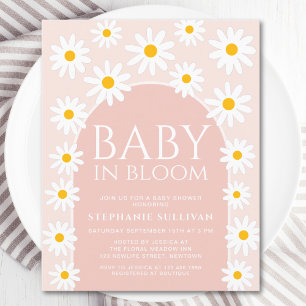 Budget Daisy Baby In Bloom Baby Shower Invitation