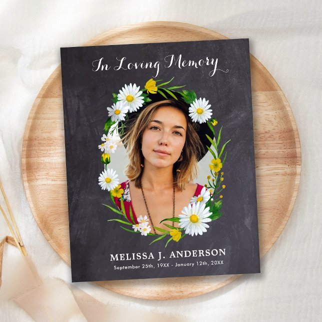  Budget Daisy Floral Sympathy Funeral Thank You (Creator Uploaded)