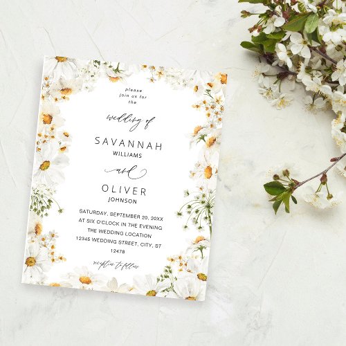 Budget Daisy White Floral Flyer