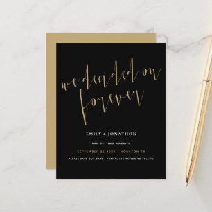 Budget Decided on Forever Gold Black Save The Date