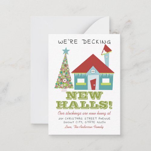 Budget Decking New Halls Home Holiday Moving Card