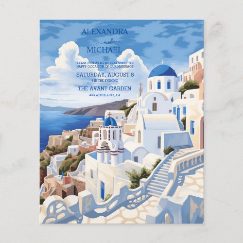 Budget Destination Greece Santorini Wedding