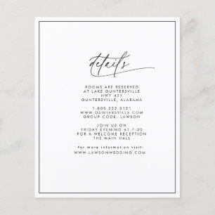 Budget Details Card Flyer
