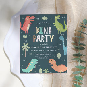 Budget Dino Party Cute Dinosaurs First Birthday