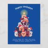 Budget Dogs Christmas Invite Annual Letter (Front)