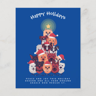 Budget Dogs Christmas Invite Annual Letter