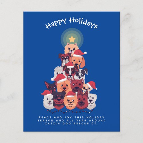 Budget Dogs Christmas Invite Annual Letter