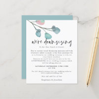 Budget Downsizing Script Eucalyptus Wedding