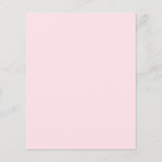 Budget Drive By Baby Shower Blush Pink Gold Foil (Back)