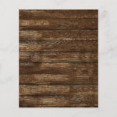 Budget Drive By Baby Shower Eucalyptus Rustic Wood (Back)