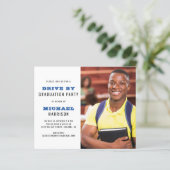 Budget Drive By Graduation Party Photo Invitation (Standing Front)