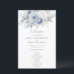 Budget Dusty Blue Florals Wedding Program<br><div class="desc">Budget Dusty Blue Florals Fall Wedding Program. A budget price 5.5 x 8.5" program on a wide range of paper choices. Beautiful florals in summery colors decorate the top on each side in with a set script for Welcome. The rest of the text on both sides can be easily personalised....</div>