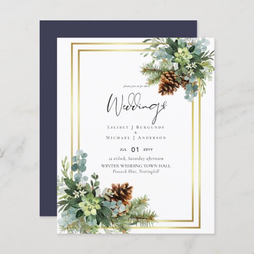 BUDGET  Dusty Blue Wedding Eucalyptus Greenery