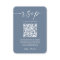 Budget Dusty Blue Wedding Online RSVP QR Code