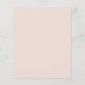 Budget Dusty Pink Baby Shower Floral Invitation (Back)
