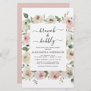 Budget Dusty Pink Brunch & Bubbly Bridal Shower
