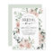 Budget Dusty Pink Floral Bridal Shower Invitation