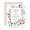 Budget Dusty Pink Floral Wedding Invitation