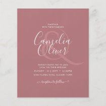 Blush Pink Dusty Rose Floral White Return Address Classic Round