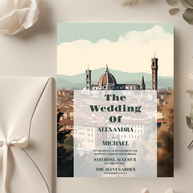 Budget Elegant Italy Florence Destination Wedding Flyer (Creator Uploaded)