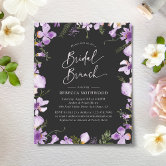 Lilac Purple Gray Pastel Floral Scrapbook Paper