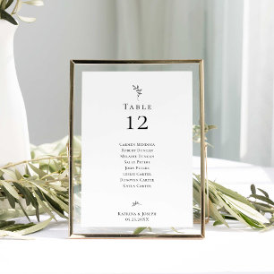 Budget Elegant Minimal Wedding Seating