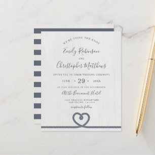 Budget Elegant Nautical Tying The Knot Wedding