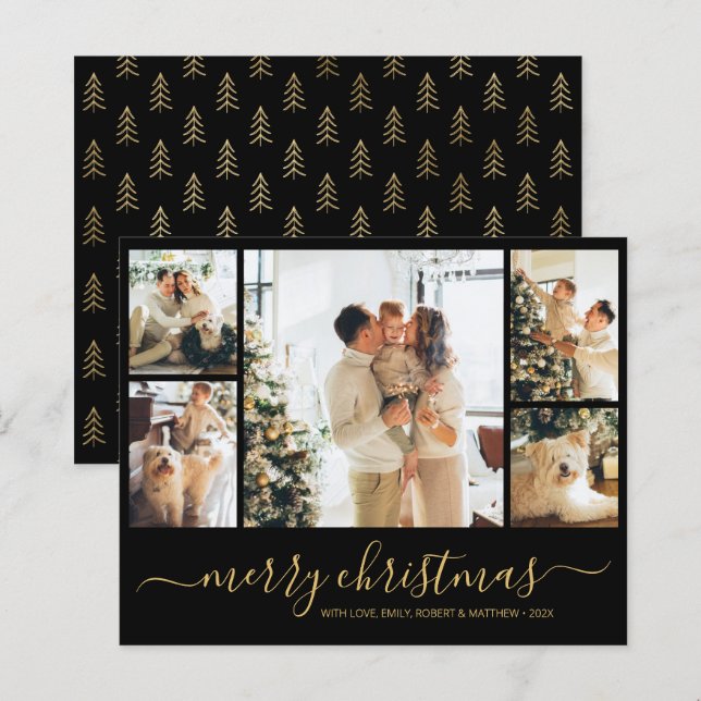 Budget Elegant Photo Christmas Holiday Paper Sheet (Front/Back)