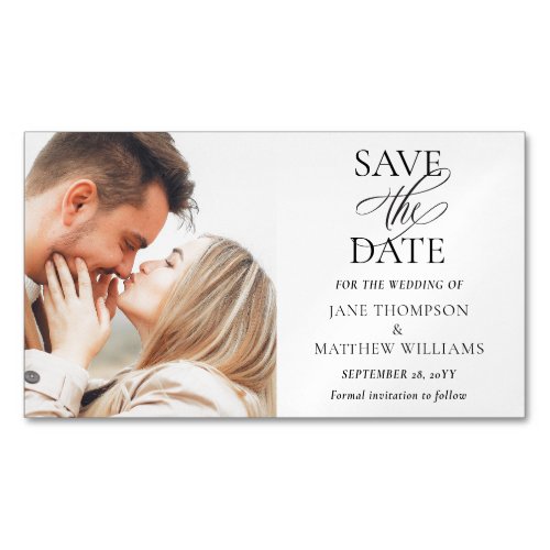 Budget Elegant Photo Save the Date Magnets
