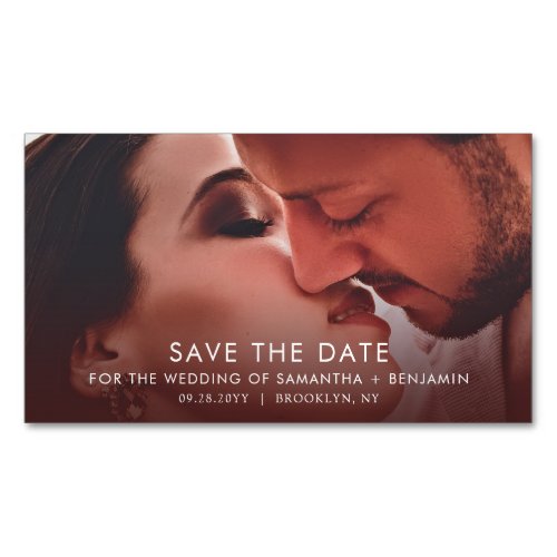 Budget Elegant Photo Save the Date Magnets