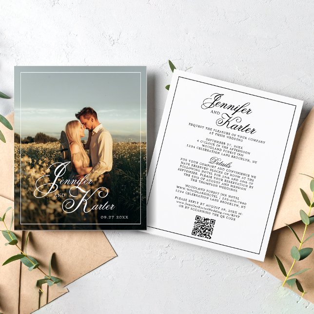 BUDGET Elegant QR Code All in One Photo Wedding (Creator Uploaded)