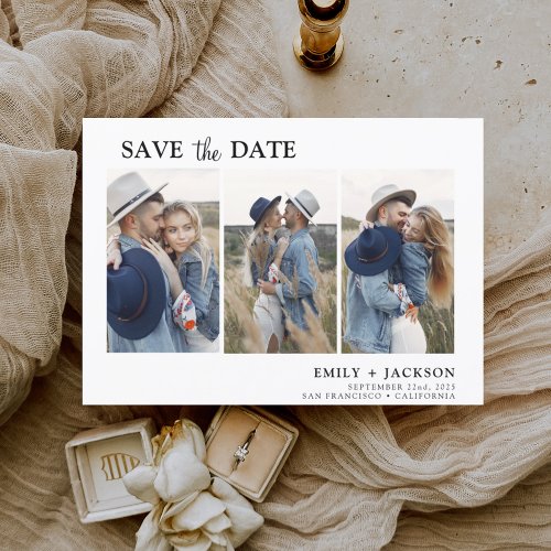 Budget Elegant Save the Date 3 Photo  Flyer