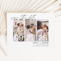 Budget Elegant Save the Date 3 Photo Invitations Flyer