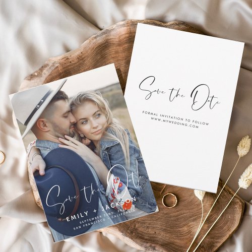 Budget Elegant Save the Date Photo Modern Flyer